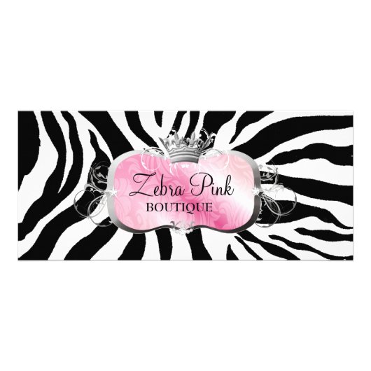 311 Lavish roze Zebra Reclamekaart (Voorkant)