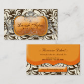 311 Lavish Tangerine | Bruin en room Visitekaartje (Voorkant / Achterkant)