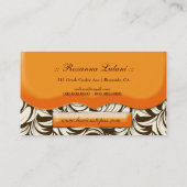 311 Lavish Tangerine | Bruin en room Visitekaartje (Achterkant)