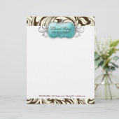 311 Lavish Topaz | Briefhoofd | Bruin Sjabloon (Staand voorkant)