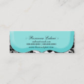 311 Lavish Topaz Diamond Leopard Mini Visitekaartje (Achterkant)