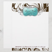 311 Lavish Topaz Leopard Briefhoofd Ontwerp (Voorkant / Achterkant)