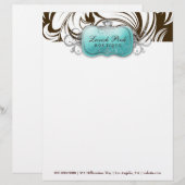 311 Lavish Topaz Leopard Persoonlijk Briefhoofd (Voorkant / Achterkant)
