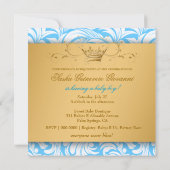311-Lavishly Golden | Baby Boy Shower Kaart (Achterkant)