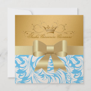 311-Lavishly Golden   Baby Boy Shower Kaart