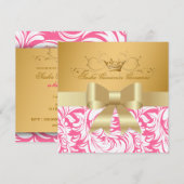 311-Lavishly Golden | Baby shower Kaart (Voorkant / Achterkant)