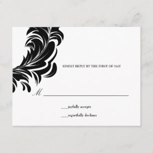 311-Lavishly Lainey Black RSVP Kaartje