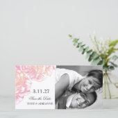 311-Le Plush Fleur - Black et White Save the Date (Staand voorkant)