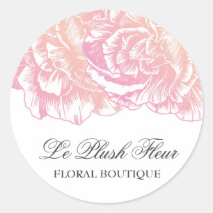 311 Le Plush Fleur Creamy Pink Ronde Sticker