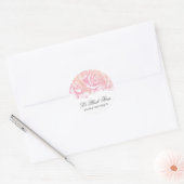 311 Le Plush Fleur Creamy Pink Ronde Sticker (Envelop)