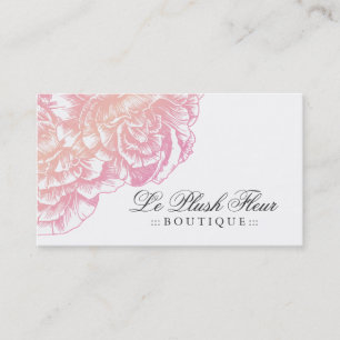 311-Le Plush Fleur - Creamy Pink Visitekaartje