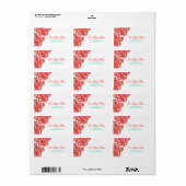 311-Le Plush Fleur - Rouge & Turquoise Etiket (Full Sheet)