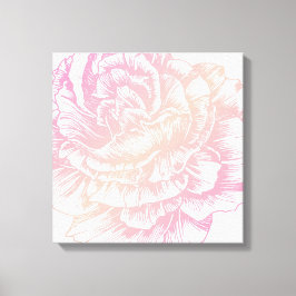 311 Le Plush Fleur Roze Canvas Afdruk