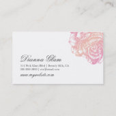 311-Le Plush Fleur with Bee - Creamy Pink Visitekaartje (Achterkant)