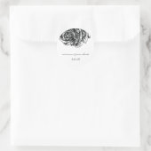 311-Le Plush Fleur - Zwarte en witte Stickers (Tas)