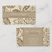 311 LEMON FLORAL VISITEKAARTJE (Voorkant / Achterkant)