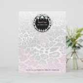 311-Leopard-Tique Letterhead Custom Briefhoofd (Staand voorkant)