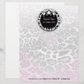 311-Leopard-Tique Letterhead Custom Briefhoofd (Voorkant / Achterkant)
