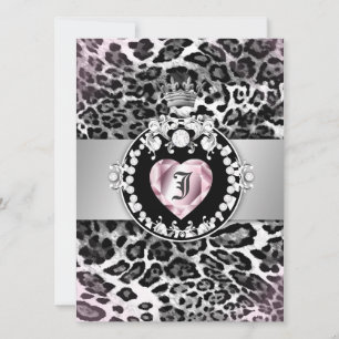 311 Leopard-Tique Queen of Hearts 5.5x7.5 Kaart