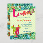 311 LEVENDE LUAU-INVITATIE UITNODIGING BRIEFKAART (Voorkant / Achterkant)