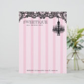 311 Lichtroze strips en luchters luidop Persoonlijk Briefhoofd (Staand voorkant)