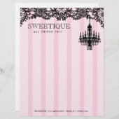 311 Lichtroze strips en luchters luidop Persoonlijk Briefhoofd (Voorkant / Achterkant)