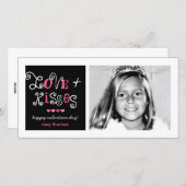 311-liefde & de Valentijnse Funky Kaart van Kussen (Voorkant / Achterkant)