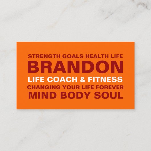 311 Life Coach Trainer, enz. Visitekaartje (Voorkant)