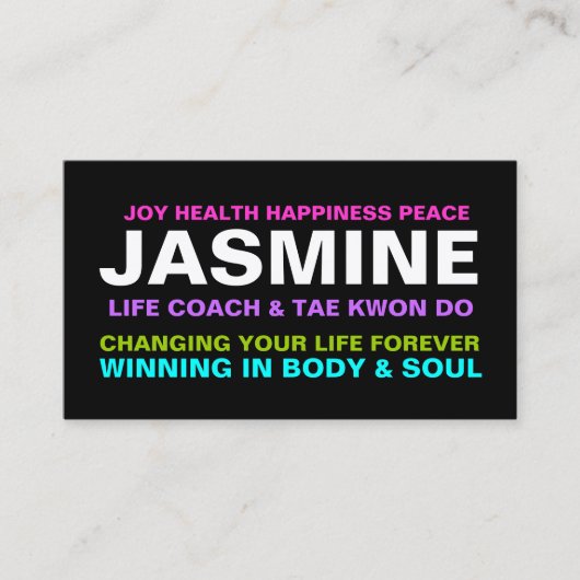 311 Life Coach Trainer, enz. Visitekaartje (Voorkant)