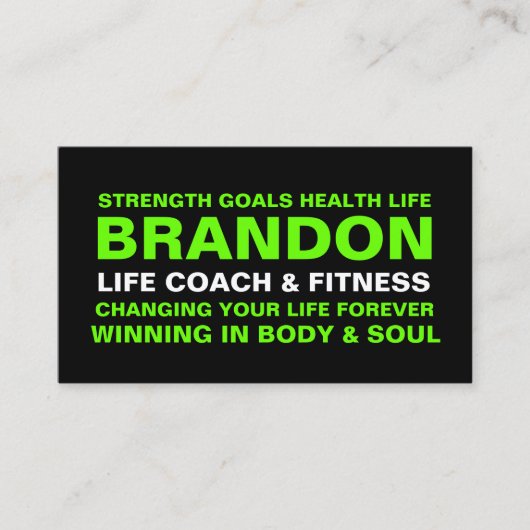 311 Life Coach / Trainer / Etc. Visitekaartje (Voorkant)