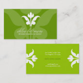 311 Limoen Floral Flare Visitekaartje (Voorkant / Achterkant)