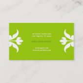 311 Limoen Floral Flare Visitekaartje (Achterkant)