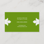 311 Limoen Floral Flare Visitekaartje (Achterkant)