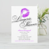 311-Lingerie Douche - Paarse Kussen Kaart (Staand voorkant)