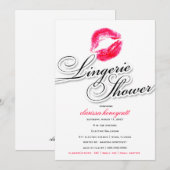 311-Lingerie Shower - Snoep Red Kisses Kaart (Voorkant / Achterkant)