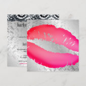 311-Lipstick Kisses | Silver Divine Kaart (Voorkant / Achterkant)