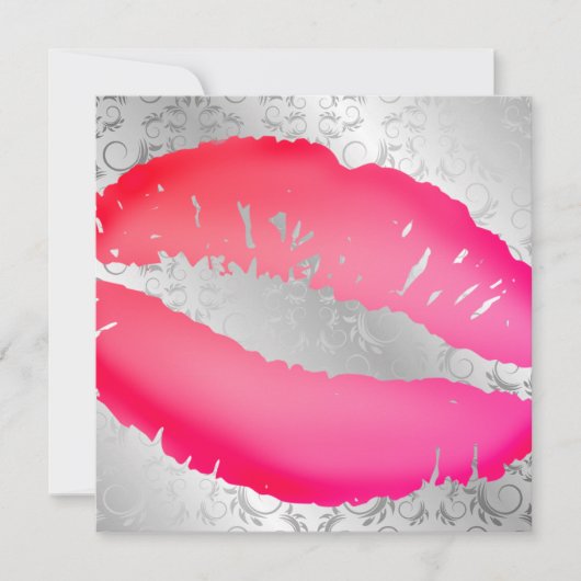311-Lipstick Kisses | Silver Divine Kaart (Voorkant)