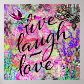 311 Live Laugh Love Wall Hanging Poster (Voorkant)