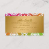 311-Lively Lavish Damask Monogram Visitekaartje (Achterkant)