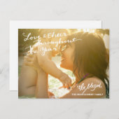 311 Love Cheer Handgeschreven Christmas Briefkaart (Voorkant / Achterkant)