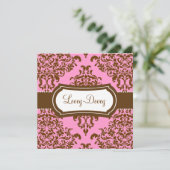 311 Lovey Dovey Damask Gift Certificate Pink Choco (Staand voorkant)
