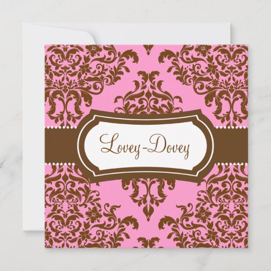 311 Lovey Dovey Damask Gift Certificate Pink Choco (Voorkant)