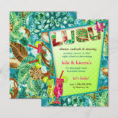 311 Luau-uitnodiging Kaart (Voorkant / Achterkant)