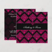 311 Luciana Hot Pink & Black Kaart (Voorkant / Achterkant)