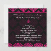 311 Luciana Hot Pink & Black Kaart (Achterkant)