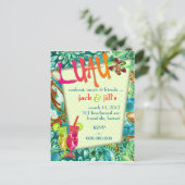 311 LUSCIEUZE LUAU-INVITATIE UITNODIGING BRIEFKAART (Staand voorkant)