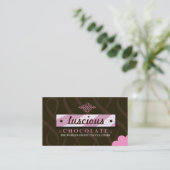 311-LUSCIEUZE PINK & CHOCOLAAT VISITEKAARTJE (Staand voorkant)