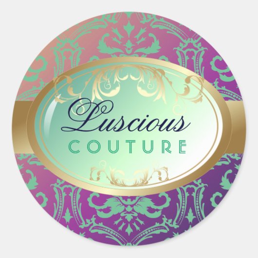 311-Luscious Glow - Aloha Fade Ronde Sticker (Voorkant)