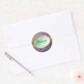 311-Luscious Glow - Aloha Fade Ronde Sticker (Envelop)