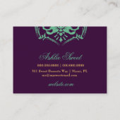 311-Luscious Glow - Blauwgroen in Paars Visitekaartje (Achterkant)